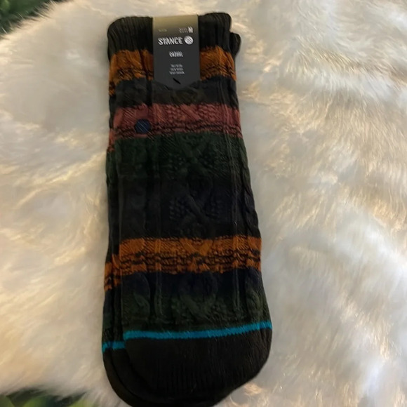 🎉🎉HOST PICK🎉🎉Stance Toasted Stripe Cable Knit Slipper Socks - Picture 4 of 7